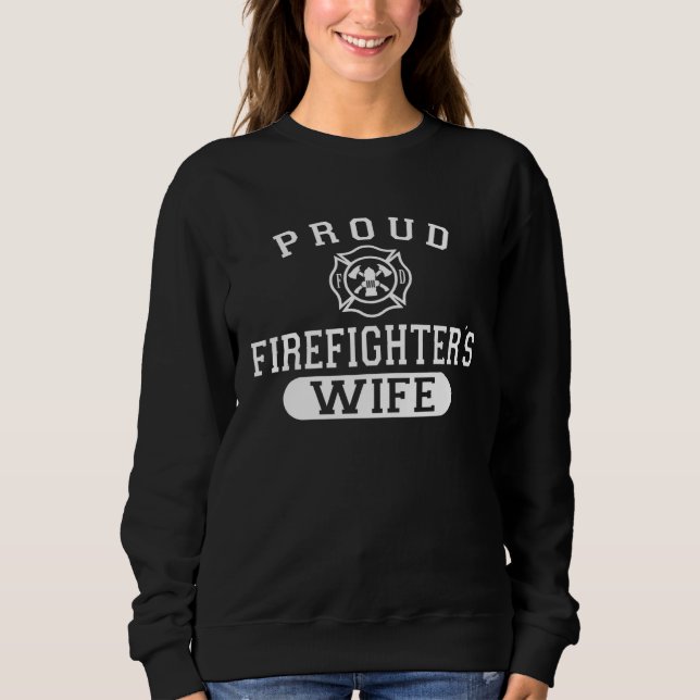 Sudadera Husband Firefighter For Wife Proud Firefighter s W (Anverso)