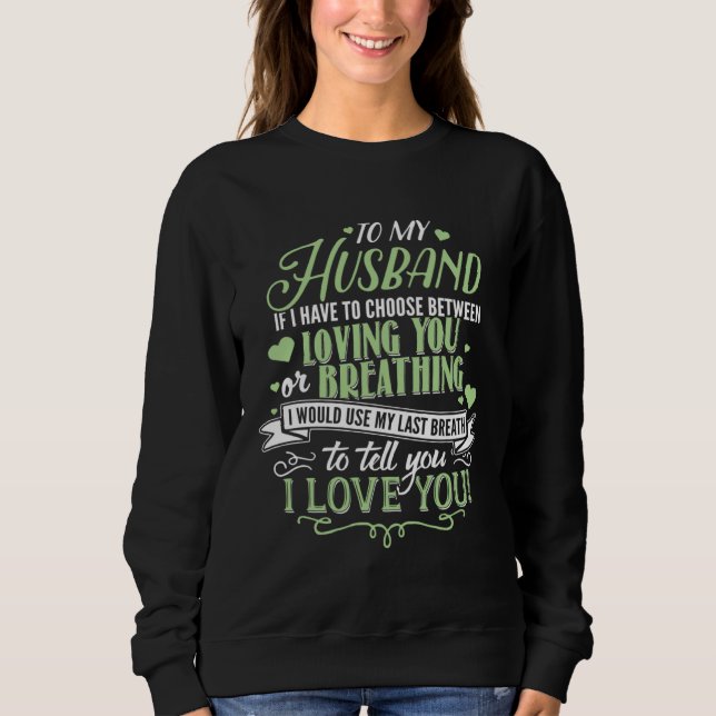 Sudadera Husband  Husband I love you (Anverso)