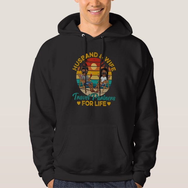 Sudadera Husband Wife Travel Partners For Life Beach Summer (Anverso)