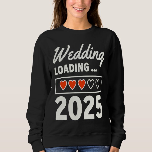 Sudadera Husband Wife Wedding 2025 Matching Wedding Engagem (Anverso)
