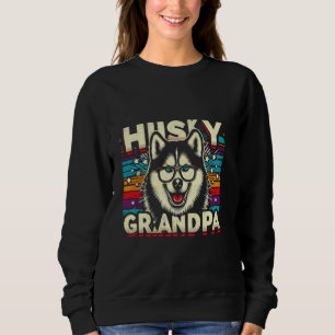 Sudadera Husky Abuelo Mascota Perro Husky Siberiano Para Ho
