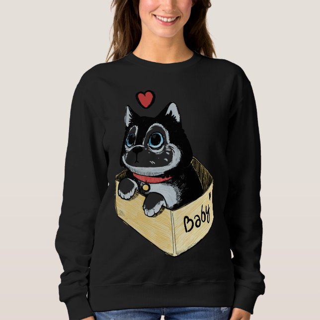 Sudadera Husky Bebé Activo (Anverso)