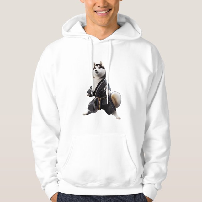 Sudadera Husky Dog conoce a Karate, jugador de Husky Dog Ka (Anverso)