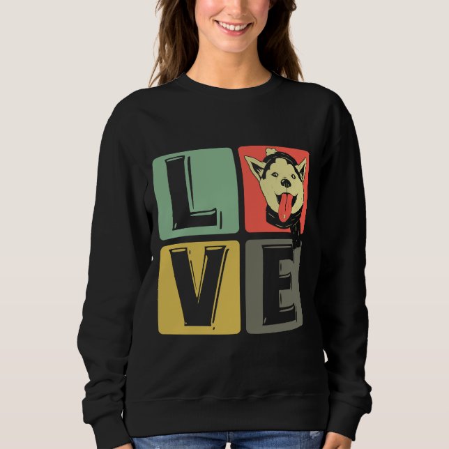 Sudadera Husky Dog Love (Anverso)
