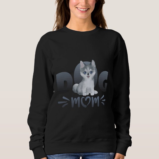 Sudadera Husky Dog Mom (Anverso)