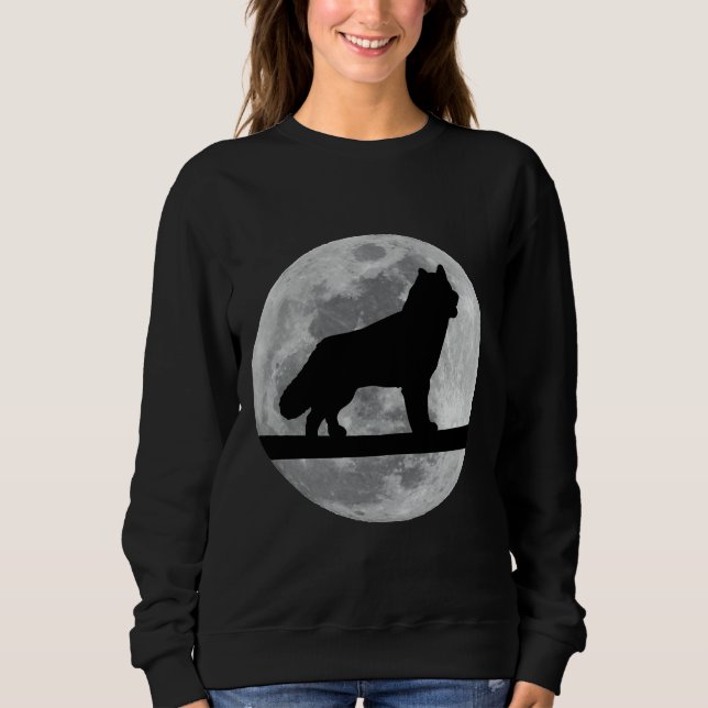 Sudadera Husky Dog Night Moon Husky (Anverso)