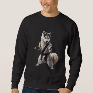 Sudadera Husky Dog Play Karate, campeón de Karate Husky Dog
