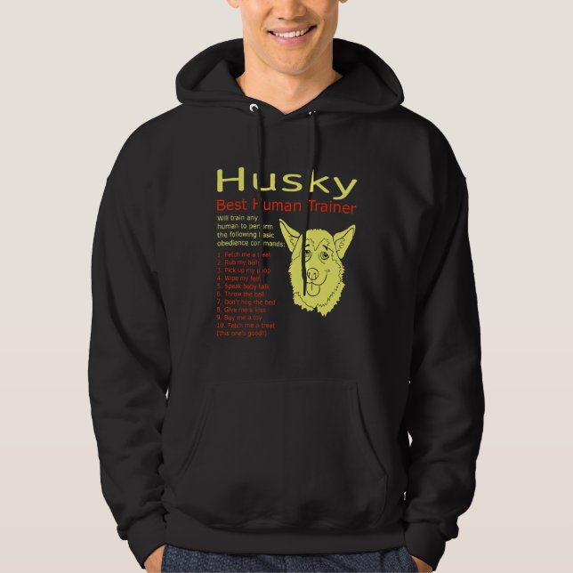 Sudadera Husky entrenará a cualquier humano (Anverso)