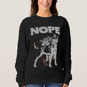 Sudadera Husky Husky, el dueño siberiano, dice amor a Nope