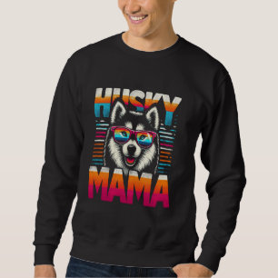 Sudadera Husky Mama Siberian Husky Dog Mascota Para Mujeres
