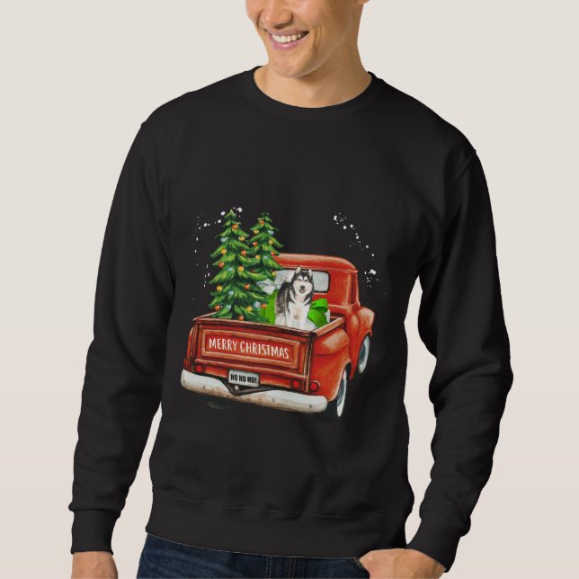 Sudadera Husky Merry Christmas (Anverso)