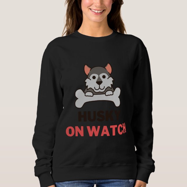 Sudadera Husky On Watch (Anverso)