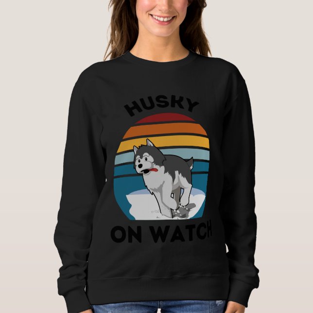 Sudadera Husky On Watch (Anverso)