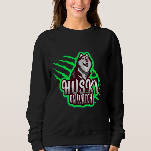 Sudadera Husky On Watch (Anverso)