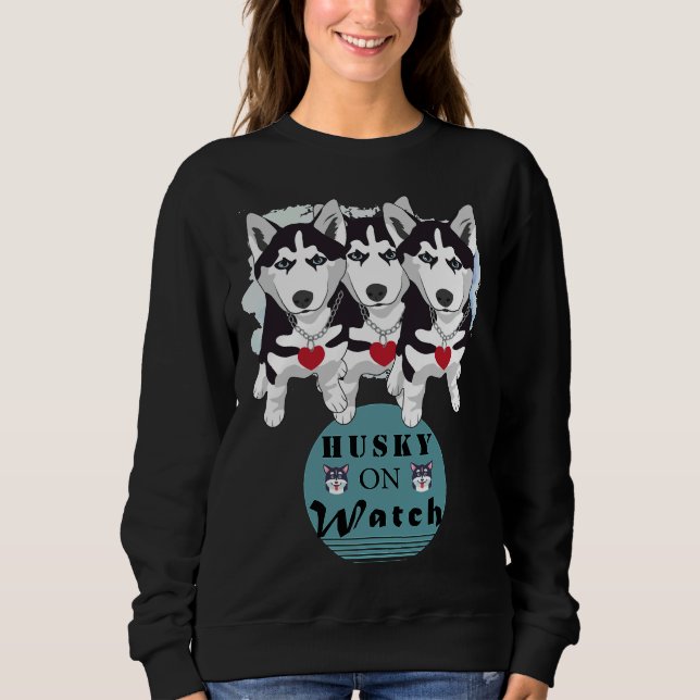 Sudadera Husky On Watch (Anverso)