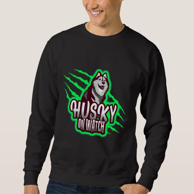 Sudadera Husky On Watch (Anverso)