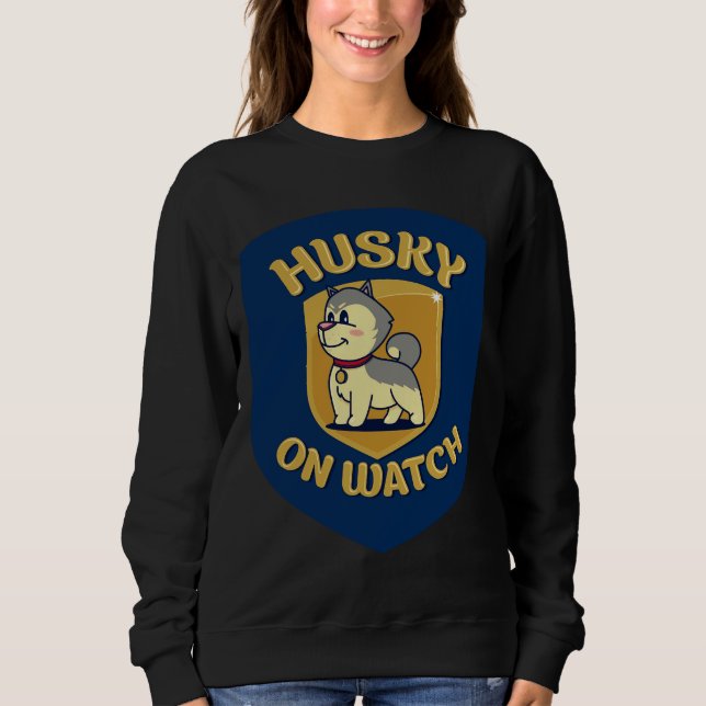 Sudadera Husky On Watch (Anverso)