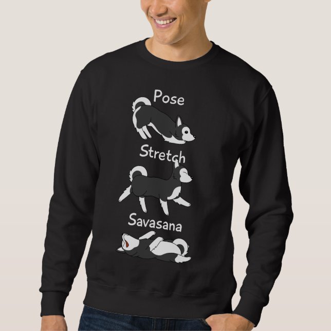 Sudadera Husky Pose Stretch Savasana (Anverso)