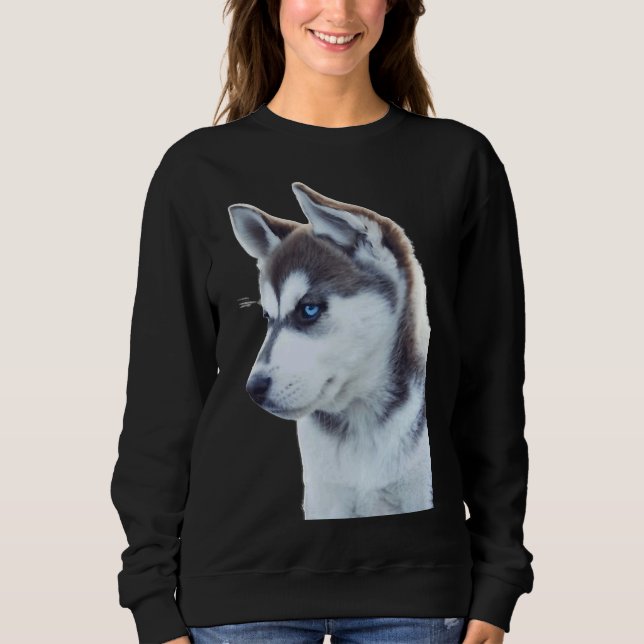 Sudadera Husky Puppy Dubt (Anverso)