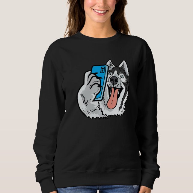 Sudadera Husky Selfie Photographer   (Anverso)