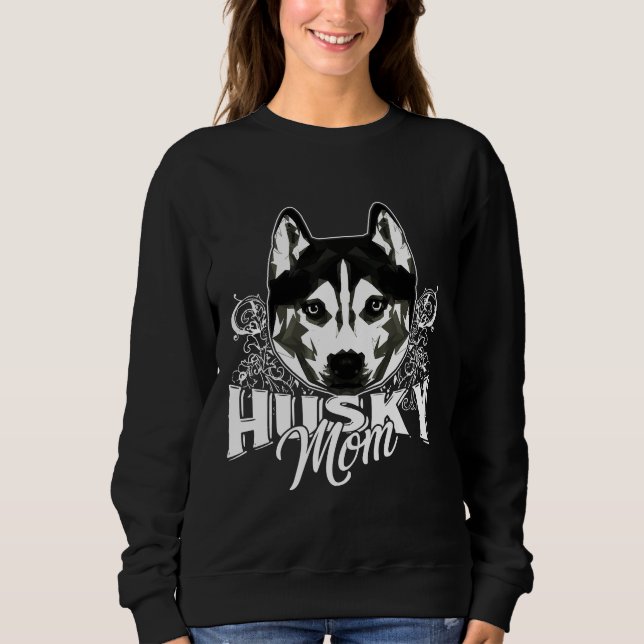Sudadera Husky Siberian Husky Mom (Anverso)