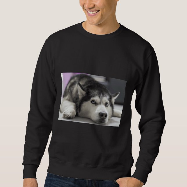 Sudadera Husky siberiano 32 (Anverso)