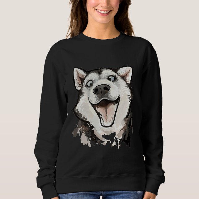 Sudadera Husky siberiano 84 (Anverso)
