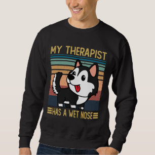 Sudadera Husky Siberiano Mi Terapia Tiene Un Siberi De Nari