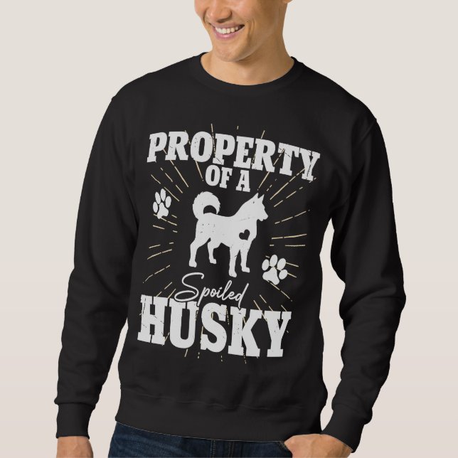 Sudadera Husky siberiano para mamá papá perro de la propied (Anverso)