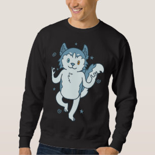 Sudadera Husky Sled Dog Medita Nariz de Nieve