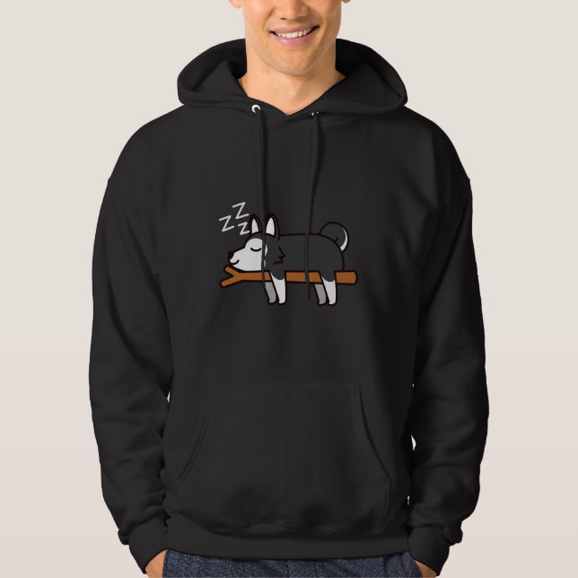 Sudadera Husky Sleeping Lazy (Anverso)