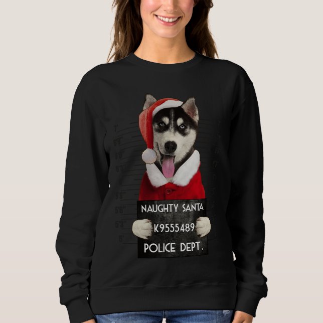 Sudadera Husky Syberian Santa Xmas (Anverso)