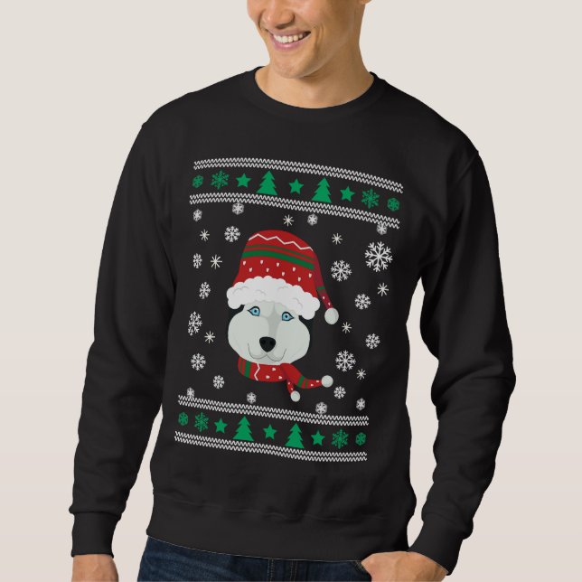 Sudadera Husky Ugly Navidades (Anverso)