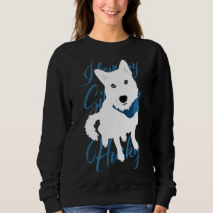 Sudadera Husky White Bi Eyed Snow Dog