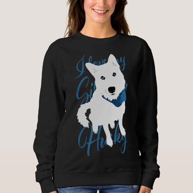 Sudadera Husky White Bi Eyed Snow Dog (Anverso)