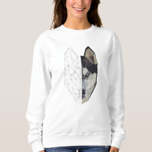 Sudadera Husky Wolf Dog Puppy Animal - Geometric Low Poly