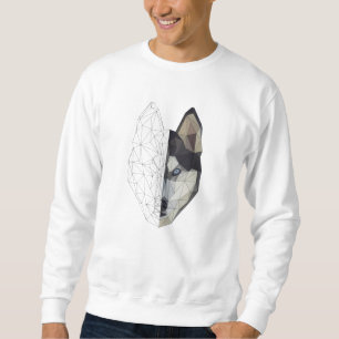 Sudadera Husky Wolf Dog Puppy Animal - Geometric Low Poly