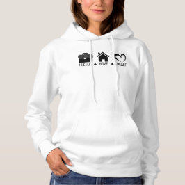 Sudadera Hustle, Hogar, Corazón: Diseño Motivacional De Hoo