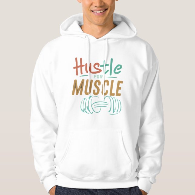 Sudadera Hustle para el músculo (Anverso)