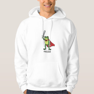 Sudadera Huzzah Frog Knight Cita graciosa de meme