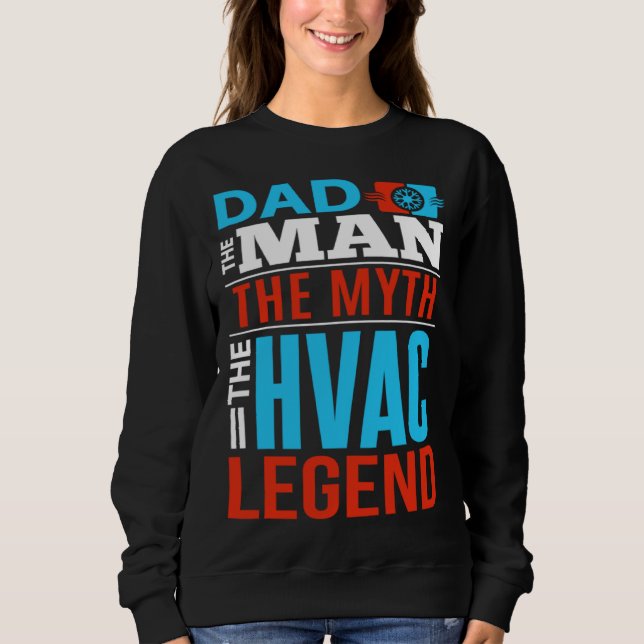 Sudadera HVAC Dad  Appreciative Father HVAC Tech HVAC Mecha (Anverso)