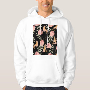 Sudadera Hyena y Protea: Patrón de cosecha oscura