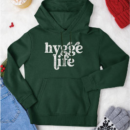 Sudadera Hygge Life Cosy Cita Danesa Tipografía Nórdica Dk