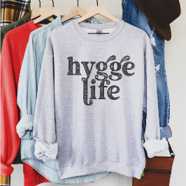 Sudadera Hygge Life Cosy Cita Danesa Tipografía Nórdica Lt