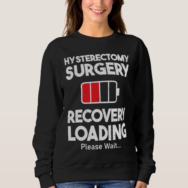 Sudadera Hysterectomy Surgery Recovery Loading  Uterus Remo (Anverso)