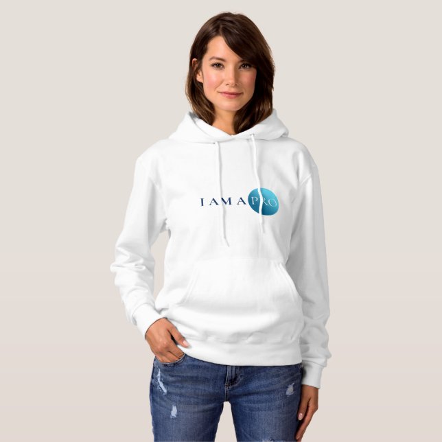 Sudadera I AM A PRO | Empowerment Minimalist (Anverso completo)