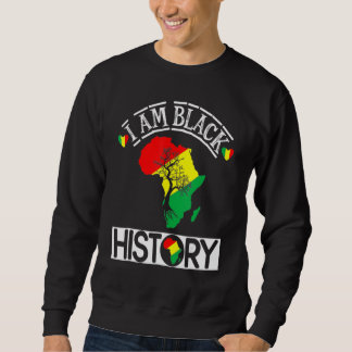 Sudadera I Am Black History Month African Map American Cele