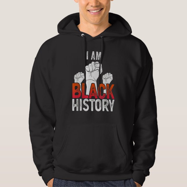 Sudadera I Am Black History Month Afro African Pride Men Wo (Anverso)