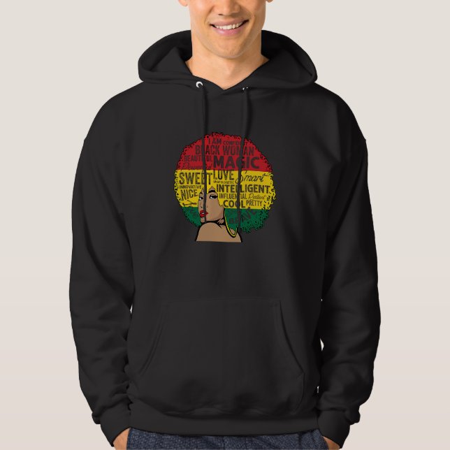 Sudadera I Am Black History Month Black Queen BHM Pride Mel (Anverso)