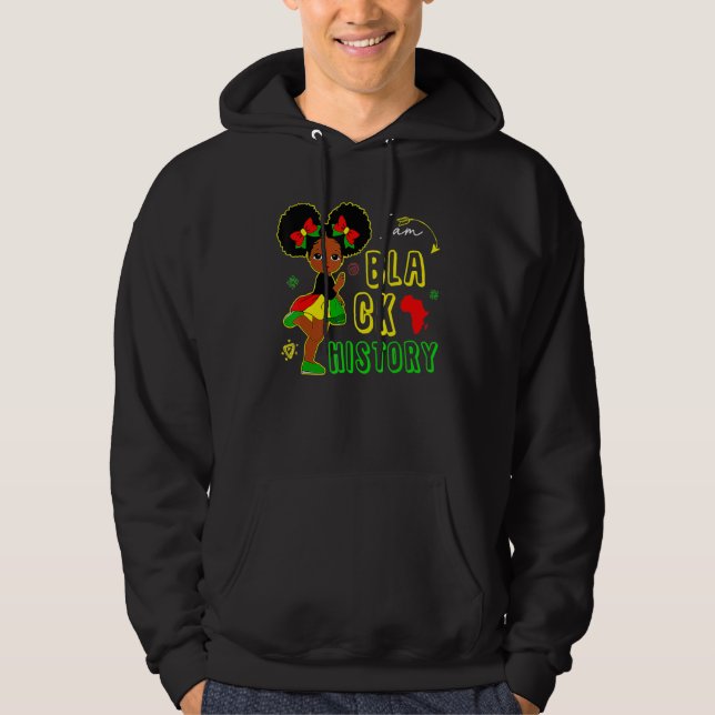 Sudadera I Am Black History Month The Strong African Queen  (Anverso)